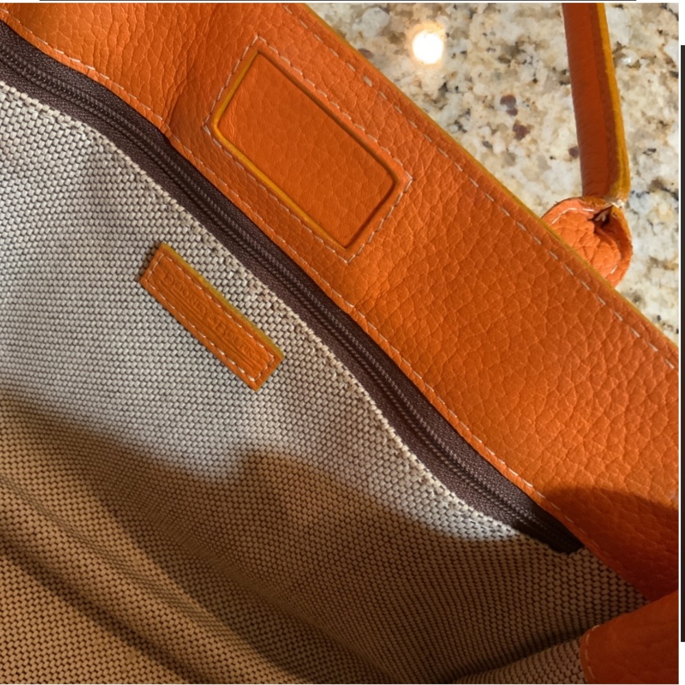 Dooney & Bourke Orange Structured Shoulder Bag - Picture 4 of 6